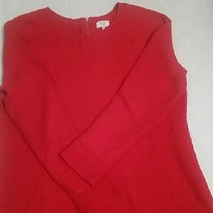Red cotton sweater